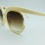 Female flying Sunglasses，Women Cat Eye Half Frame