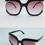 Female flying Sunglasses，Women Cat Eye Half Frame