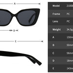 Cat-eye Frame Sunglasses INS Style Sunglasses