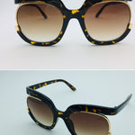 Female flying Sunglasses，Women Cat Eye Half Frame