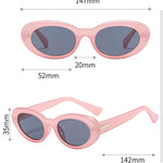 European And American Retro Cat Eye Oval Small Frame Glasses UV Protection